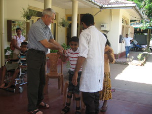 CENTRE FOR HANDICAPPED HELPING BOY WALK